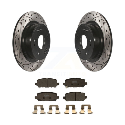 Coated Disc Rotors and Semi-Metallic Brake Pads Kit-KDF-100553 - Kit.bestparts.ca