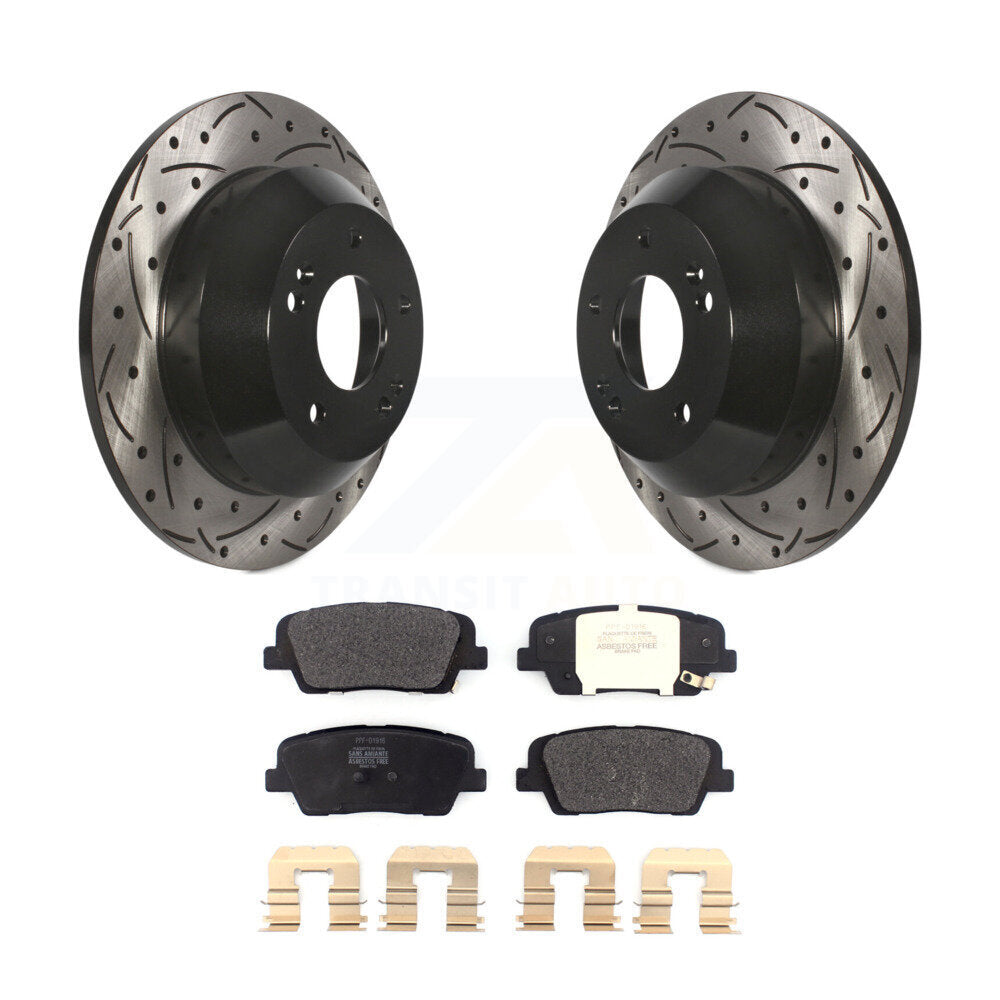 Coated Disc Rotors and Semi-Metallic Brake Pads Kit-KDF-100556 - Kit.bestparts.ca Kit.bestparts.ca