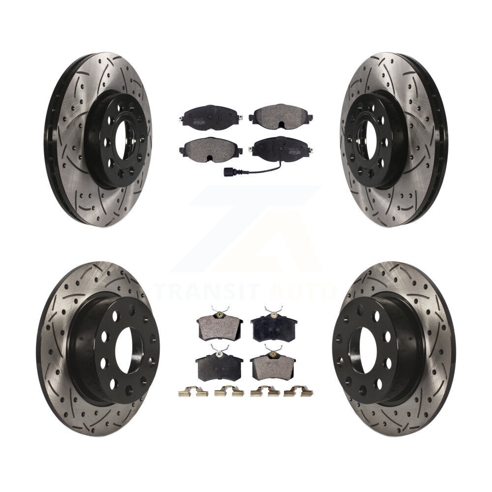 Disc Rotors and Semi-Metallic Brake Pads Kit-KDF-100581 - Kit.bestparts.ca