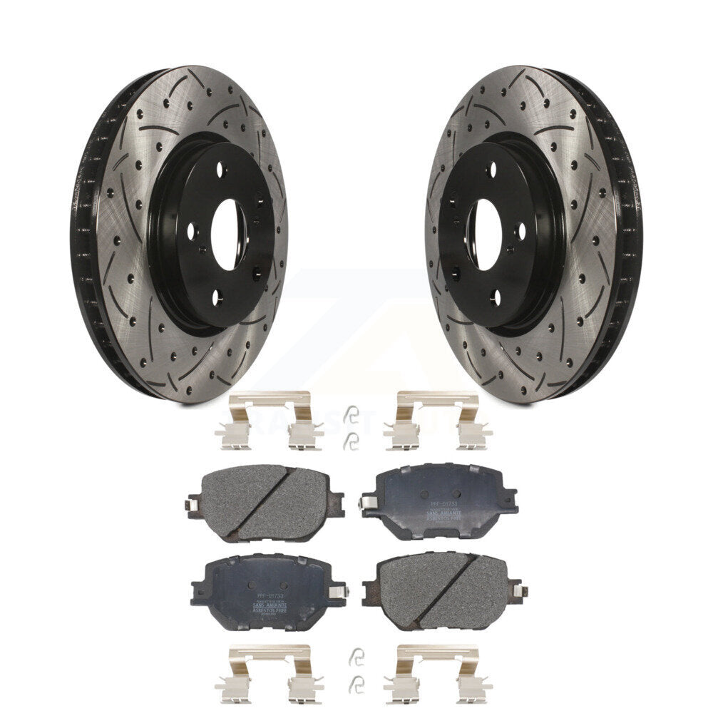 Coated Disc Rotors and Semi-Metallic Brake Pads Kit-KDF-100599 - Kit.bestparts.ca Kit.bestparts.ca