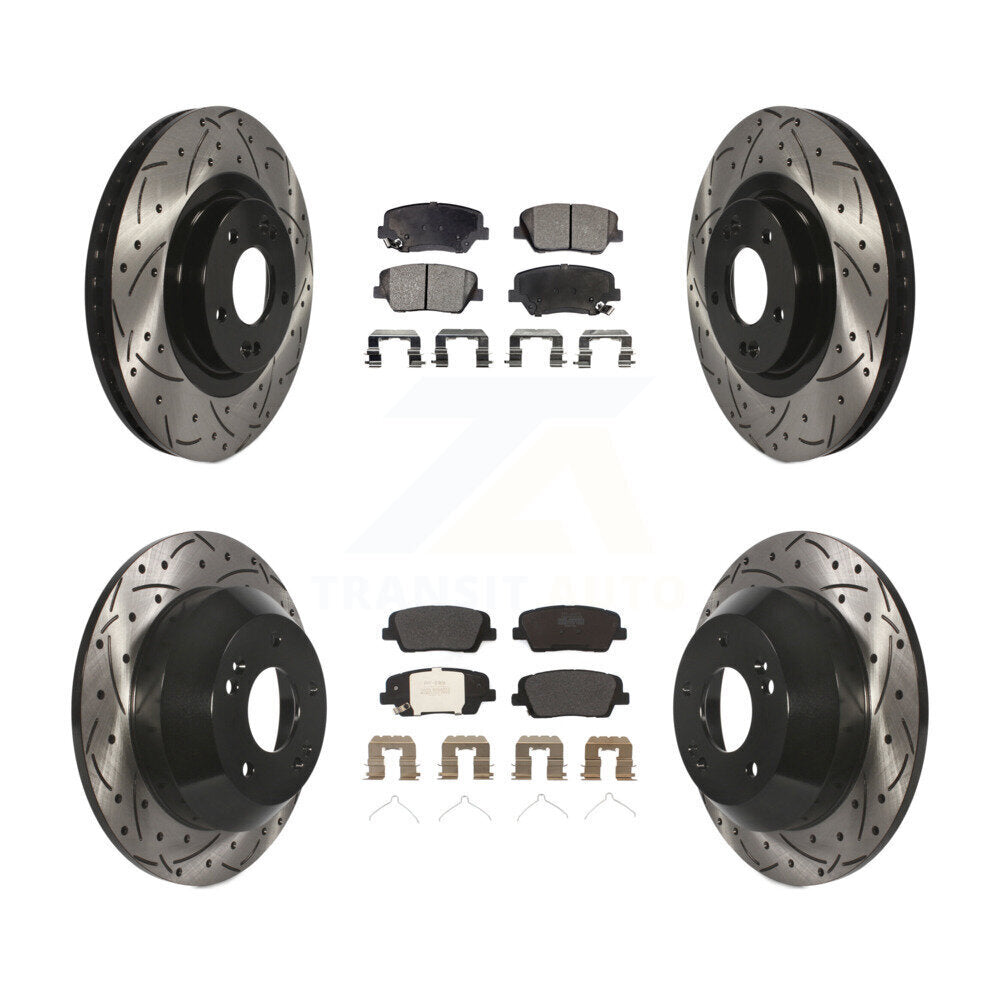 Disc Rotors and Semi-Metallic Brake Pads Kit-KDF-100604 - Kit.bestparts.ca