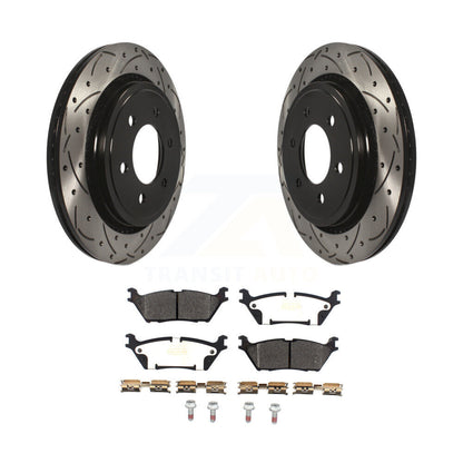 Coated Disc Rotors and Semi-Metallic Brake Pads Kit-KDF-100605 - Kit.bestparts.ca
