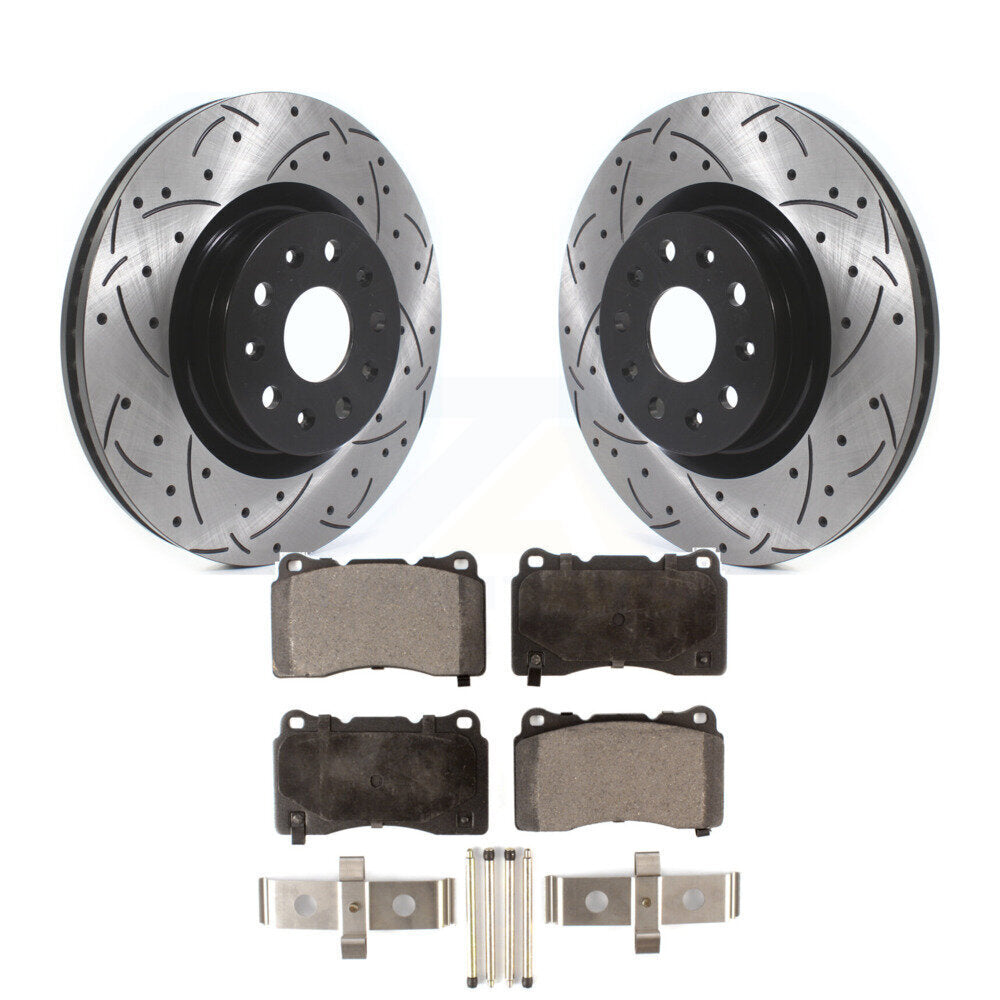 Coated Disc Rotors and Semi-Metallic Brake Pads Kit-KDF-100608 - Kit.bestparts.ca