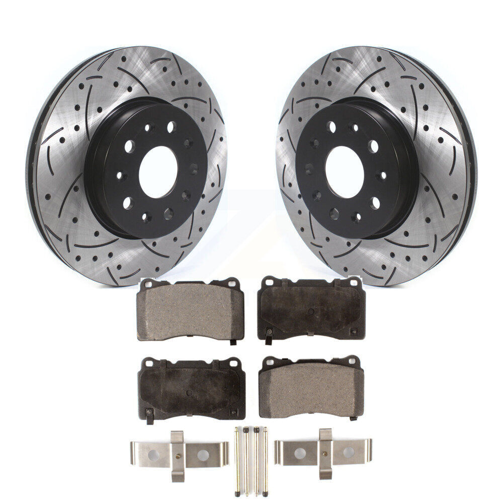 Coated Disc Rotors and Semi-Metallic Brake Pads Kit-KDF-100611 - Kit.bestparts.ca