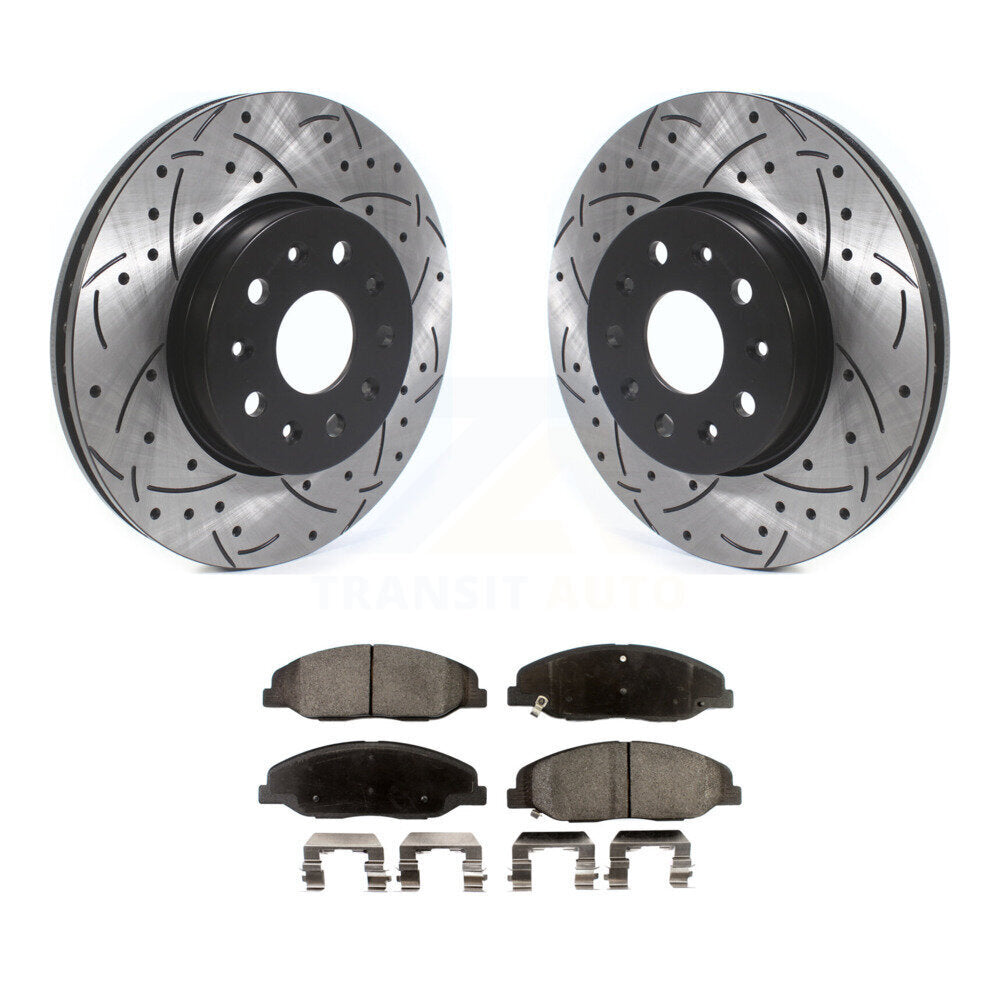 Coated Disc Rotors and Semi-Metallic Brake Pads Kit-KDF-100613 - Kit.bestparts.ca