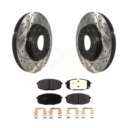 Coated Disc Rotors and Semi-Metallic Brake Pads Kit-KDF-100622 - Kit.bestparts.ca