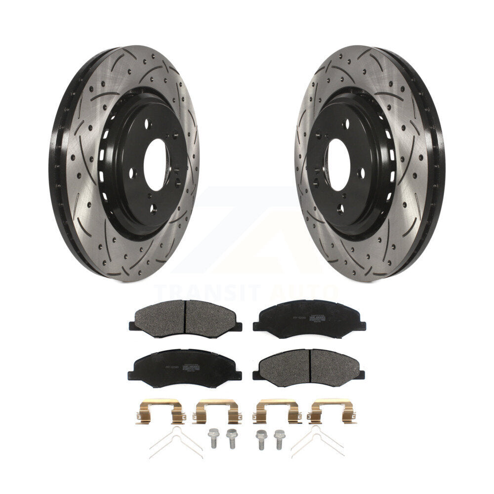 Coated Disc Rotors and Semi-Metallic Brake Pads Kit-KDF-100625 - Kit.bestparts.ca Kit.bestparts.ca