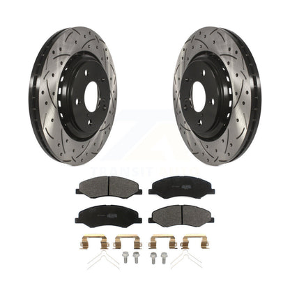 Coated Disc Rotors and Semi-Metallic Brake Pads Kit-KDF-100625 - Kit.bestparts.ca