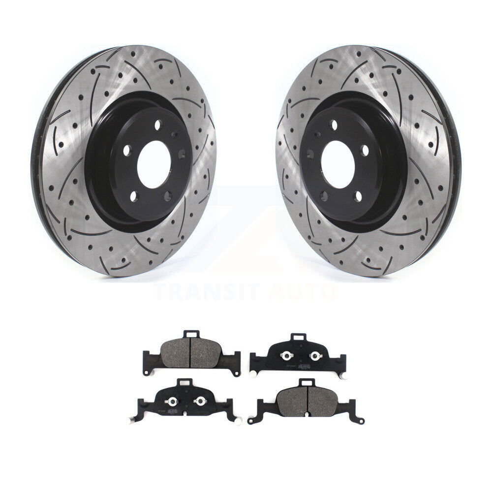 Coated Disc Rotors and Semi-Metallic Brake Pads Kit-KDF-100636 - Kit.bestparts.ca