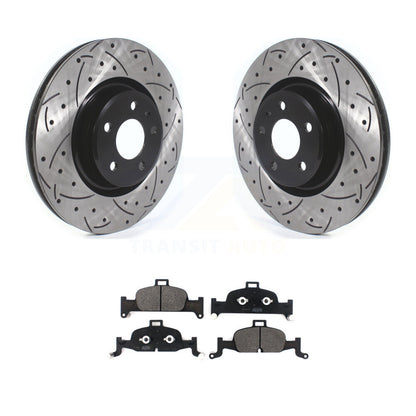 Coated Disc Rotors and Semi-Metallic Brake Pads Kit-KDF-100636 - Kit.bestparts.ca