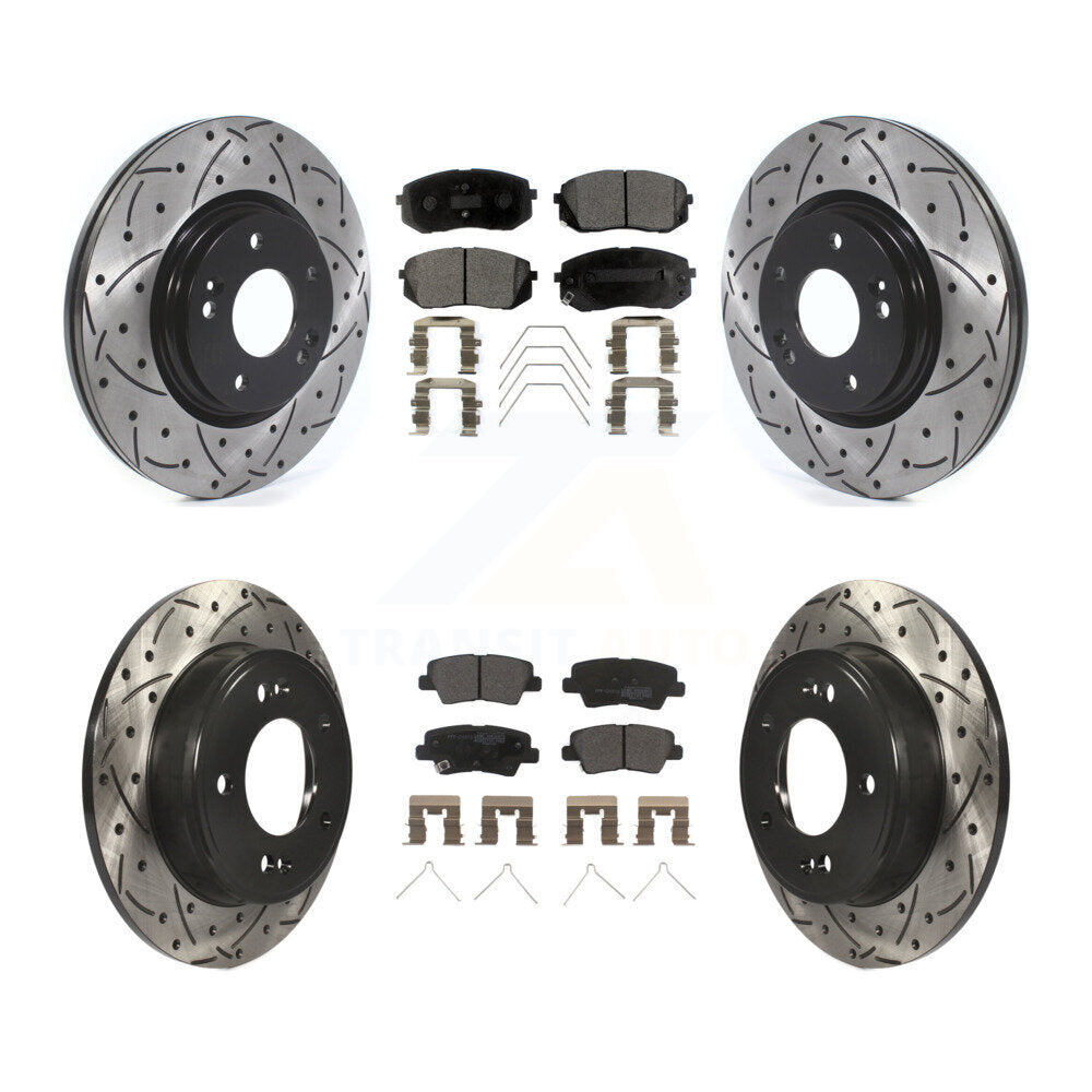 Disc Rotors and Semi-Metallic Brake Pads Kit-KDF-100674