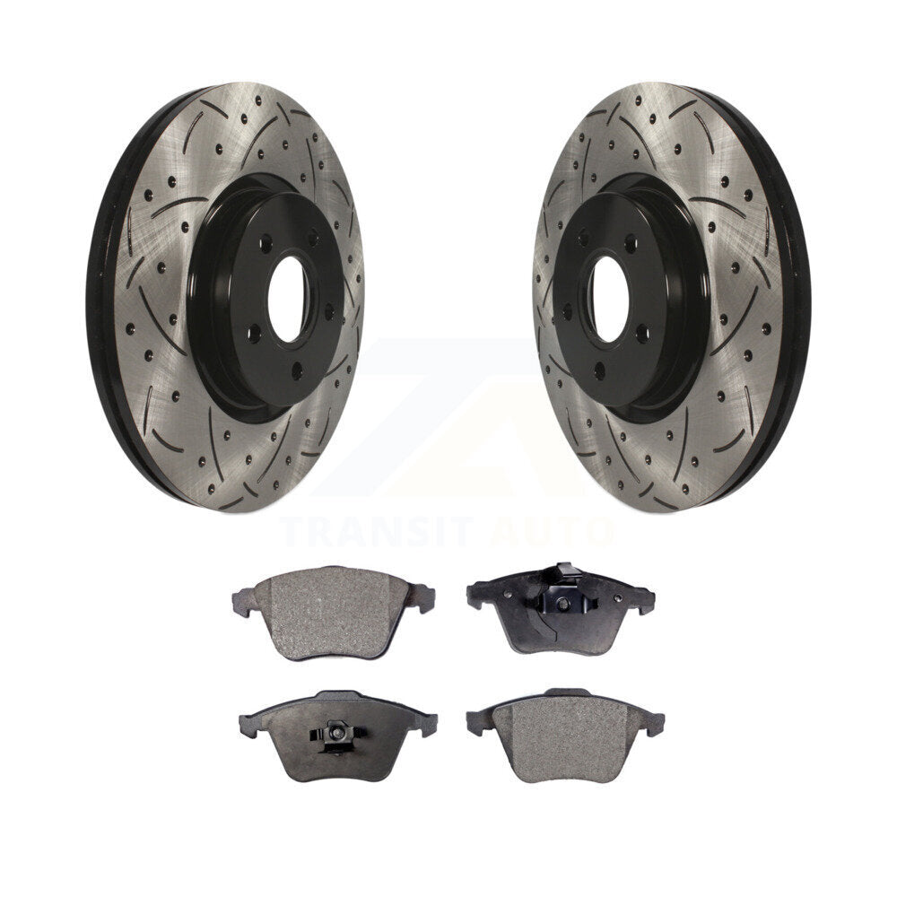Coated Disc Rotors and Semi-Metallic Brake Pads Kit-KDF-100715 - Kit.bestparts.ca