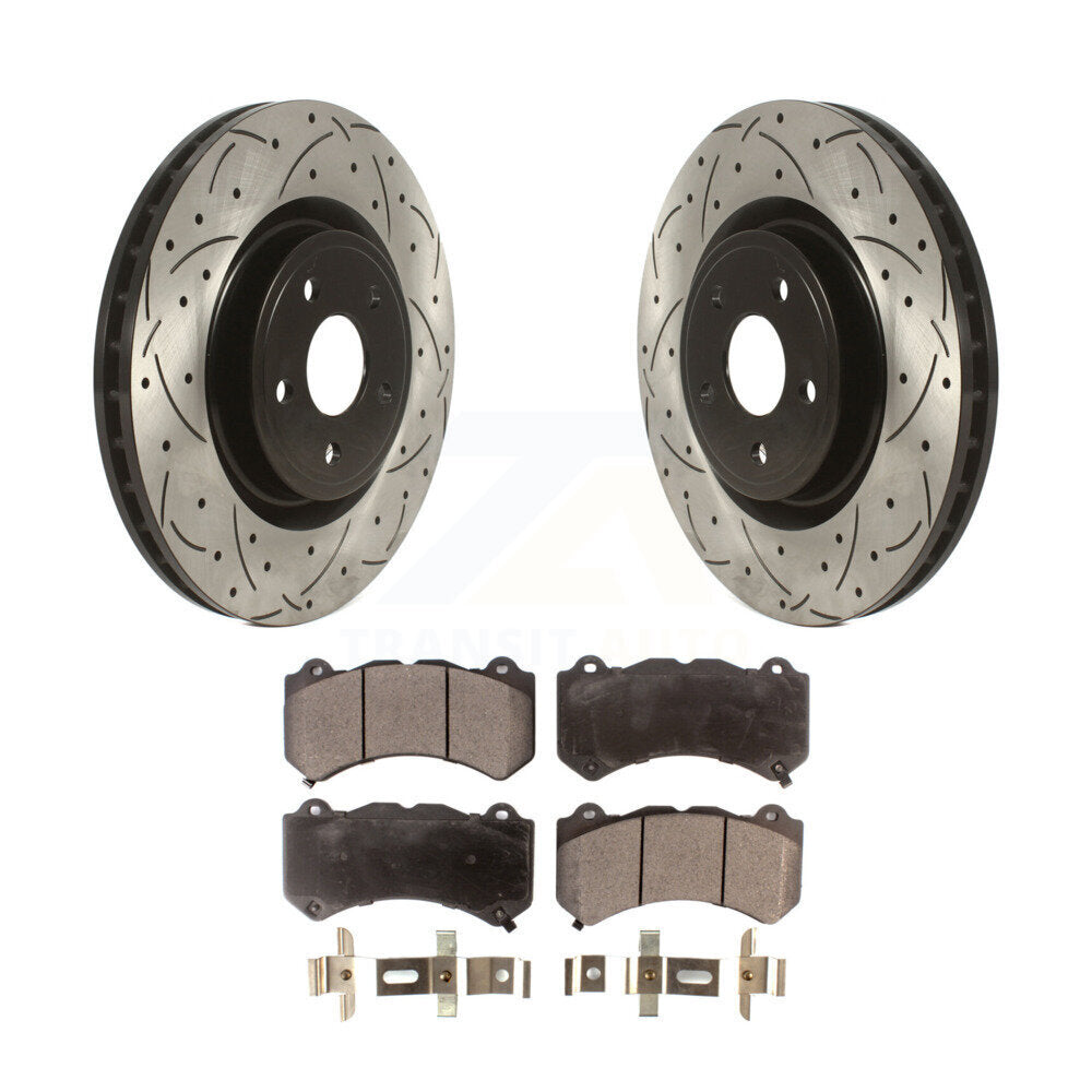 Coated Disc Rotors and Semi-Metallic Brake Pads Kit-KDF-100741 - Kit.bestparts.ca Kit.bestparts.ca