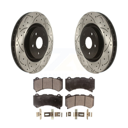 Coated Disc Rotors and Semi-Metallic Brake Pads Kit-KDF-100741 - Kit.bestparts.ca