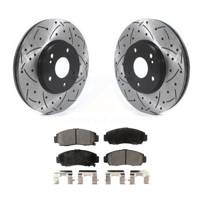 Coated Disc Rotors and Semi-Metallic Brake Pads Kit-KDF-100744 - Kit.bestparts.ca