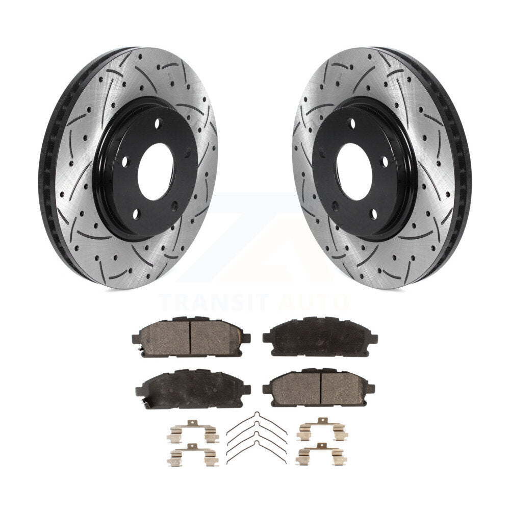 Coated Disc Rotors and Semi-Metallic Brake Pads Kit-KDF-100750 - Kit.bestparts.ca