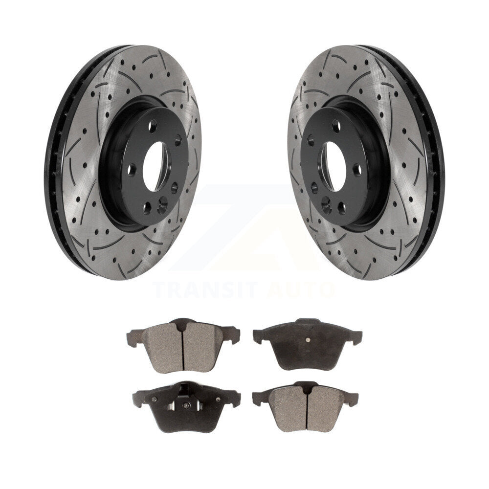 Coated Disc Rotors and Semi-Metallic Brake Pads Kit-KDF-100763 - Kit.bestparts.ca