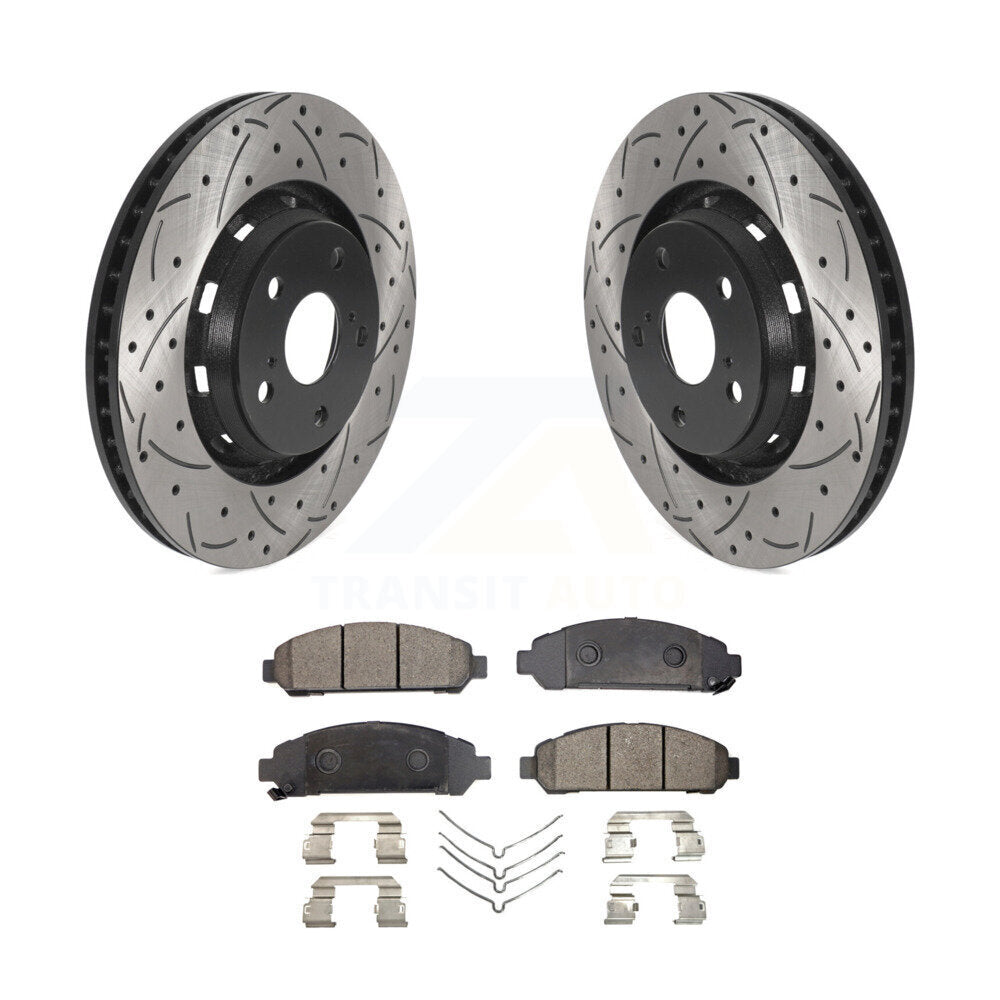 Coated Disc Rotors and Semi-Metallic Brake Pads Kit-KDF-100765 - Kit.bestparts.ca