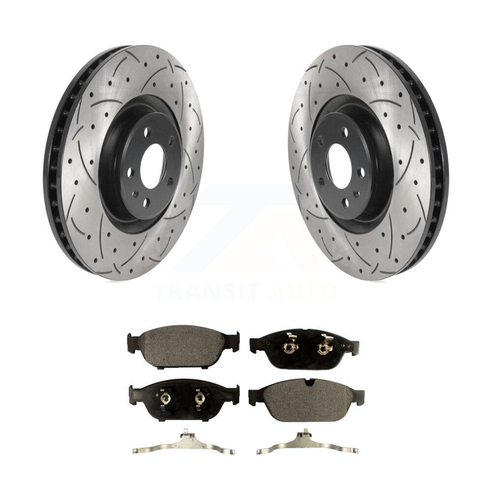 Coated Disc Rotors and Semi-Metallic Brake Pads Kit-KDF-100774 - Kit.bestparts.ca