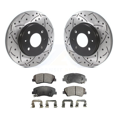 Coated Disc Rotors and Semi-Metallic Brake Pads Kit-KDF-100777 - Kit.bestparts.ca