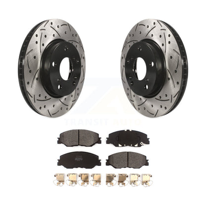 Coated Disc Rotors and Semi-Metallic Brake Pads Kit-KDF-100781 - Kit.bestparts.ca