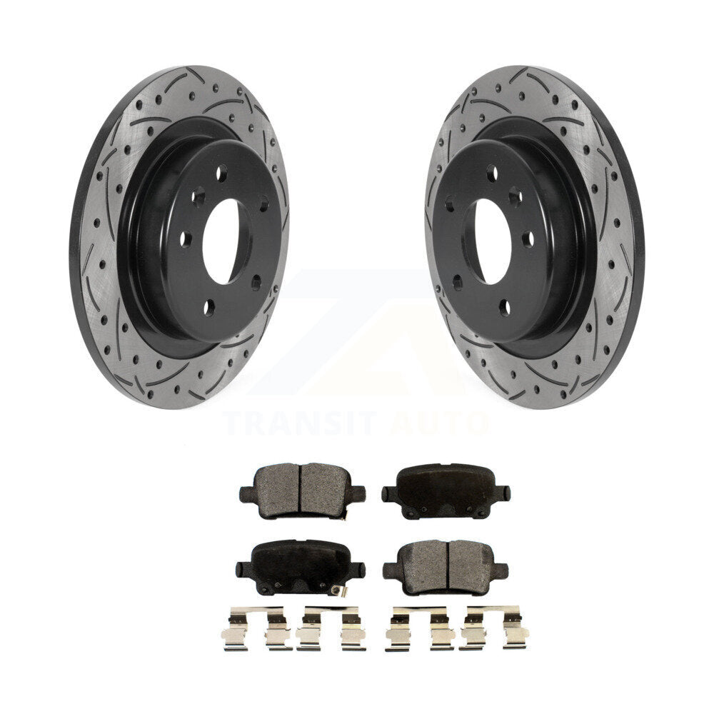 Coated Disc Rotors and Semi-Metallic Brake Pads Kit-KDF-100874 - Kit.bestparts.ca Kit.bestparts.ca