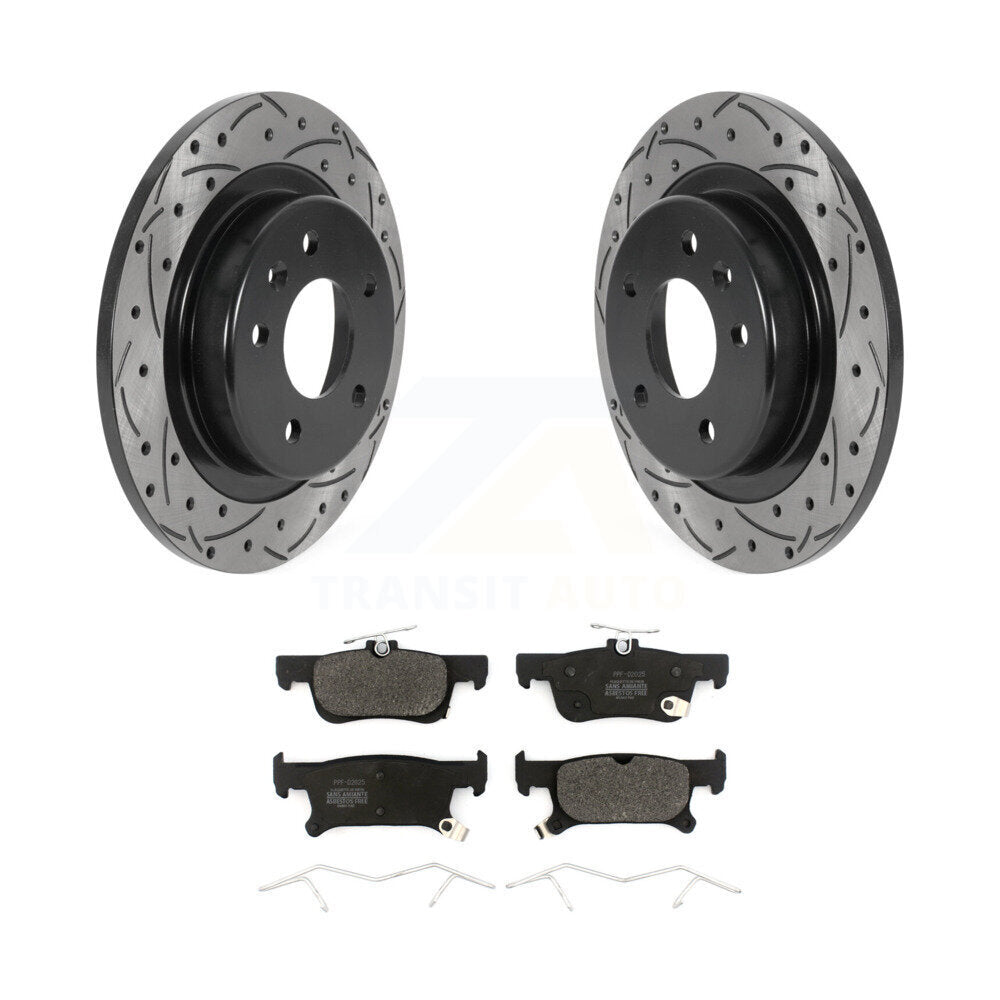 Coated Disc Rotors and Semi-Metallic Brake Pads Kit-KDF-100877 - Kit.bestparts.ca Kit.bestparts.ca
