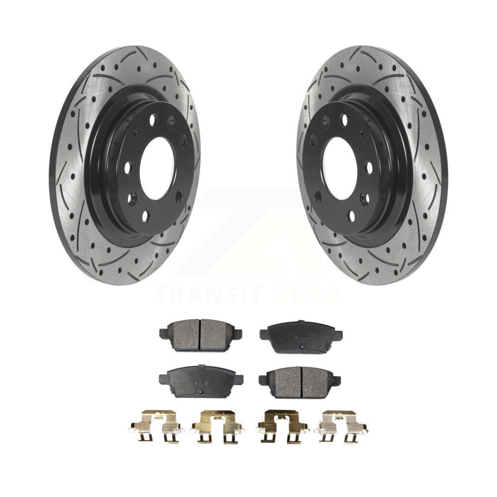 Coated Disc Rotors and Semi-Metallic Brake Pads Kit-KDF-100888 - Kit.bestparts.ca Kit.bestparts.ca