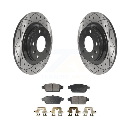 Coated Disc Rotors and Semi-Metallic Brake Pads Kit-KDF-100888 - Kit.bestparts.ca