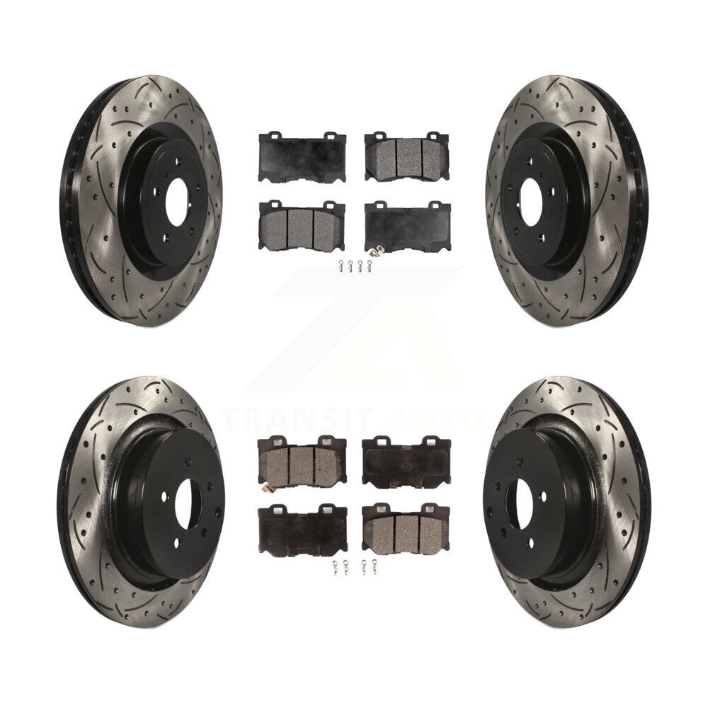 Disc Rotors and Semi-Metallic Brake Pads Kit-KDF-100957 - Kit.bestparts.ca Kit.bestparts.ca
