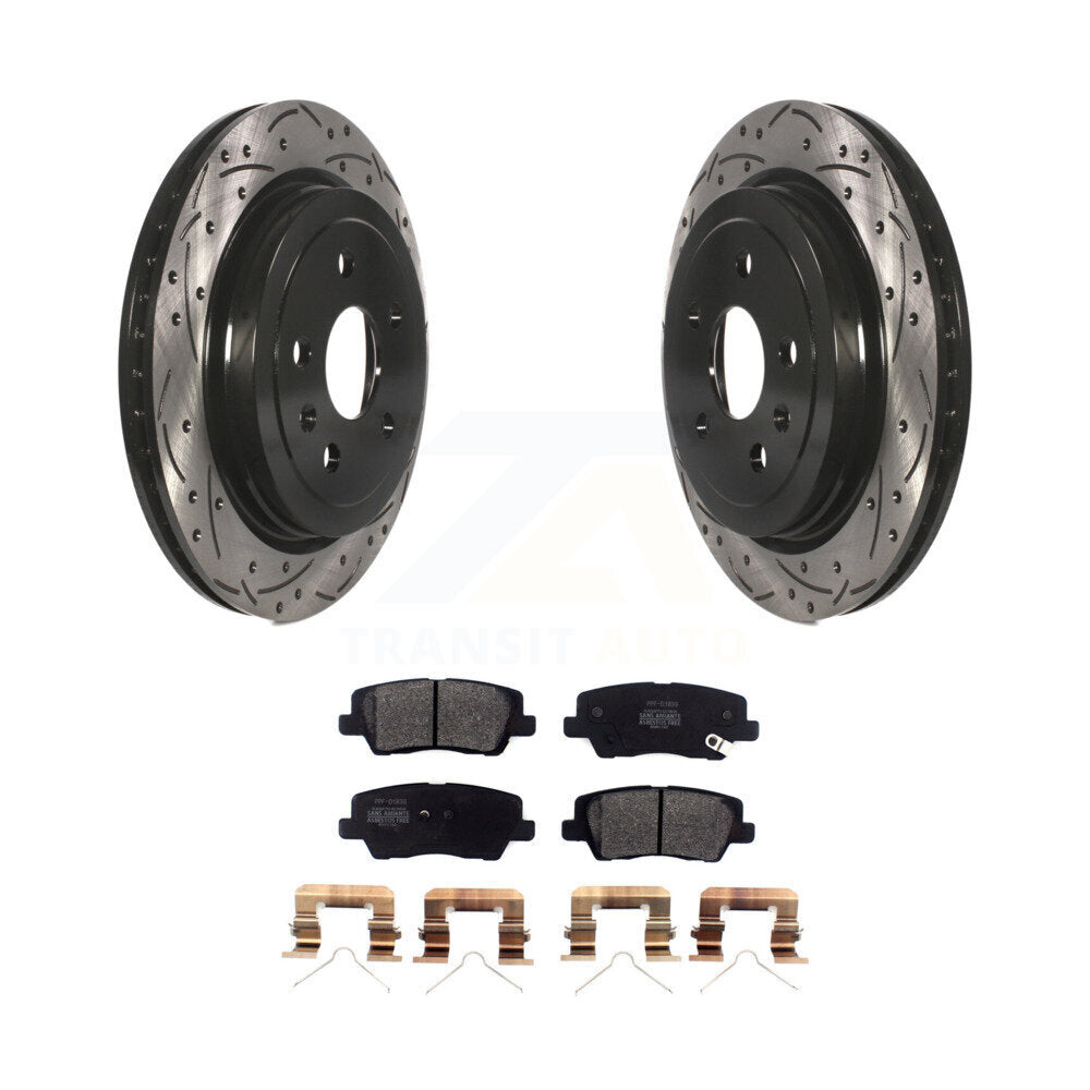 Coated Disc Rotors and Semi-Metallic Brake Pads Kit-KDF-100987 - Kit.bestparts.ca Kit.bestparts.ca