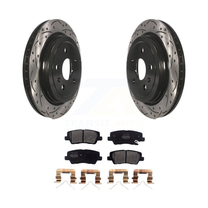Coated Disc Rotors and Semi-Metallic Brake Pads Kit-KDF-100987 - Kit.bestparts.ca