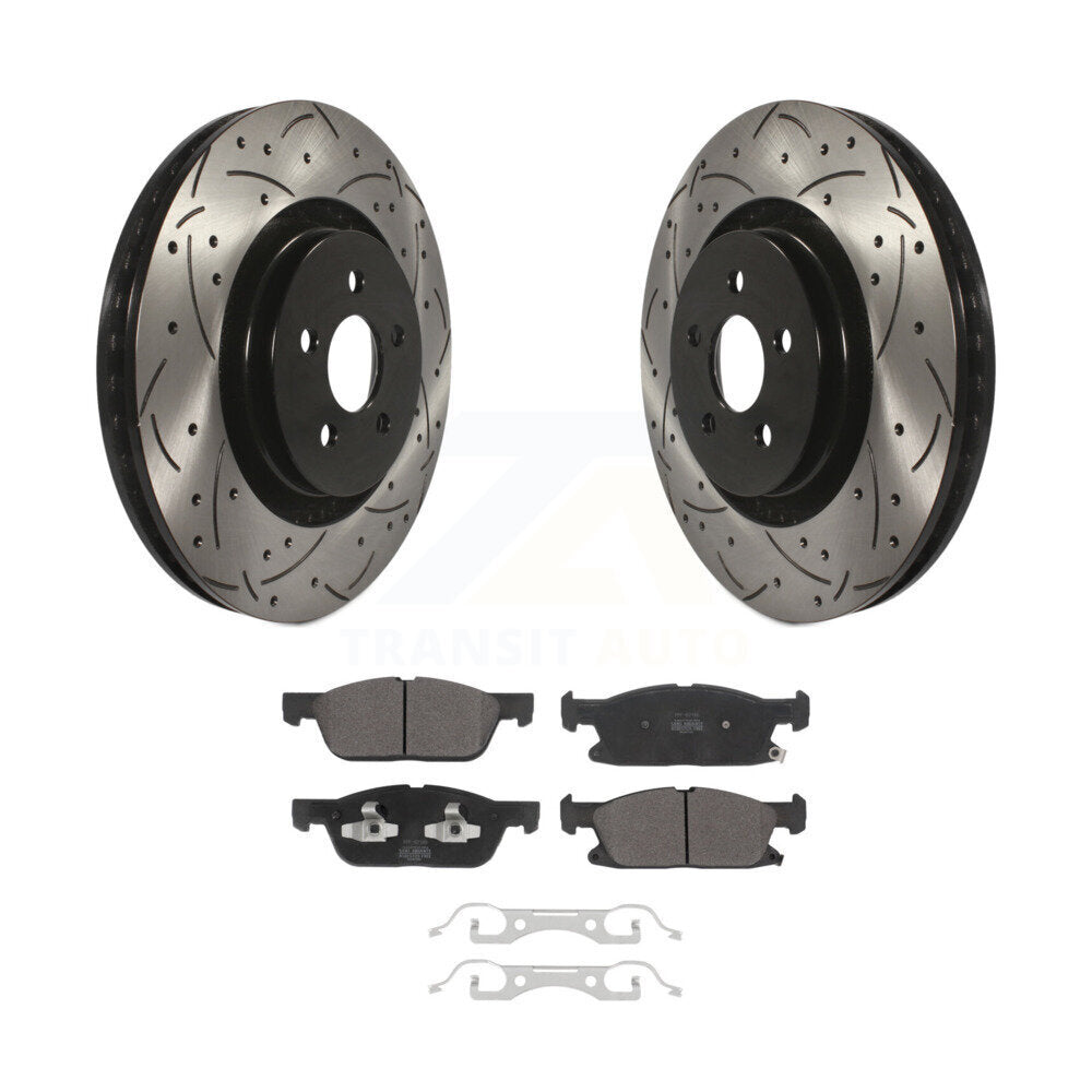 Coated Disc Rotors and Semi-Metallic Brake Pads Kit-KDF-101059 - Kit.bestparts.ca