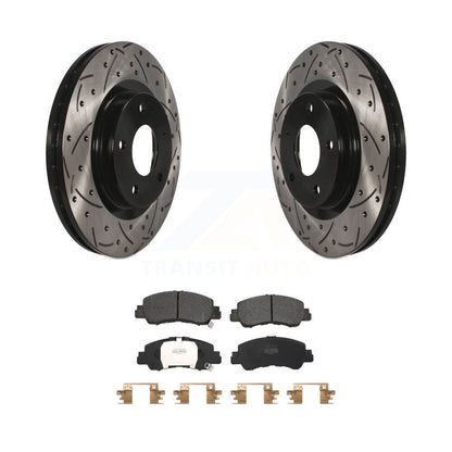 Coated Disc Rotors and Semi-Metallic Brake Pads Kit-KDF-101061 - Kit.bestparts.ca