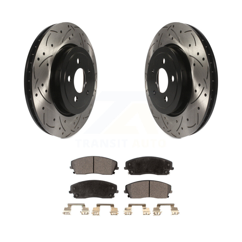 Coated Disc Rotors and Semi-Metallic Brake Pads Kit-KDF-101077 - Kit.bestparts.ca