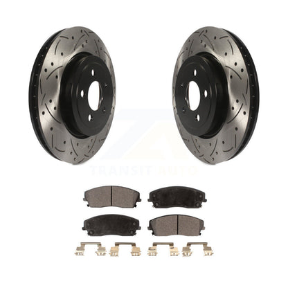 Coated Disc Rotors and Semi-Metallic Brake Pads Kit-KDF-101077 - Kit.bestparts.ca