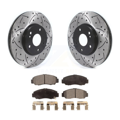 Coated Disc Rotors and Semi-Metallic Brake Pads Kit-KDF-101086 - Kit.bestparts.ca