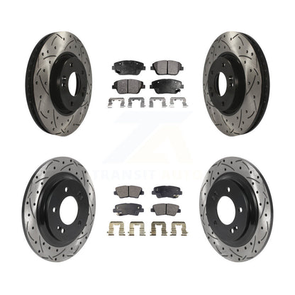 Disc Rotors and Semi-Metallic Brake Pads Kit-KDF-101128 - Kit.bestparts.ca