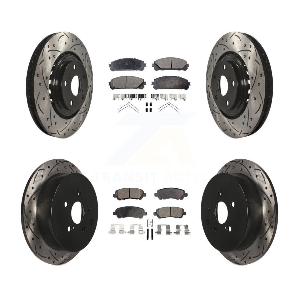 Disc Rotors and Semi-Metallic Brake Pads Kit-KDF-101134 - Kit.bestparts.ca