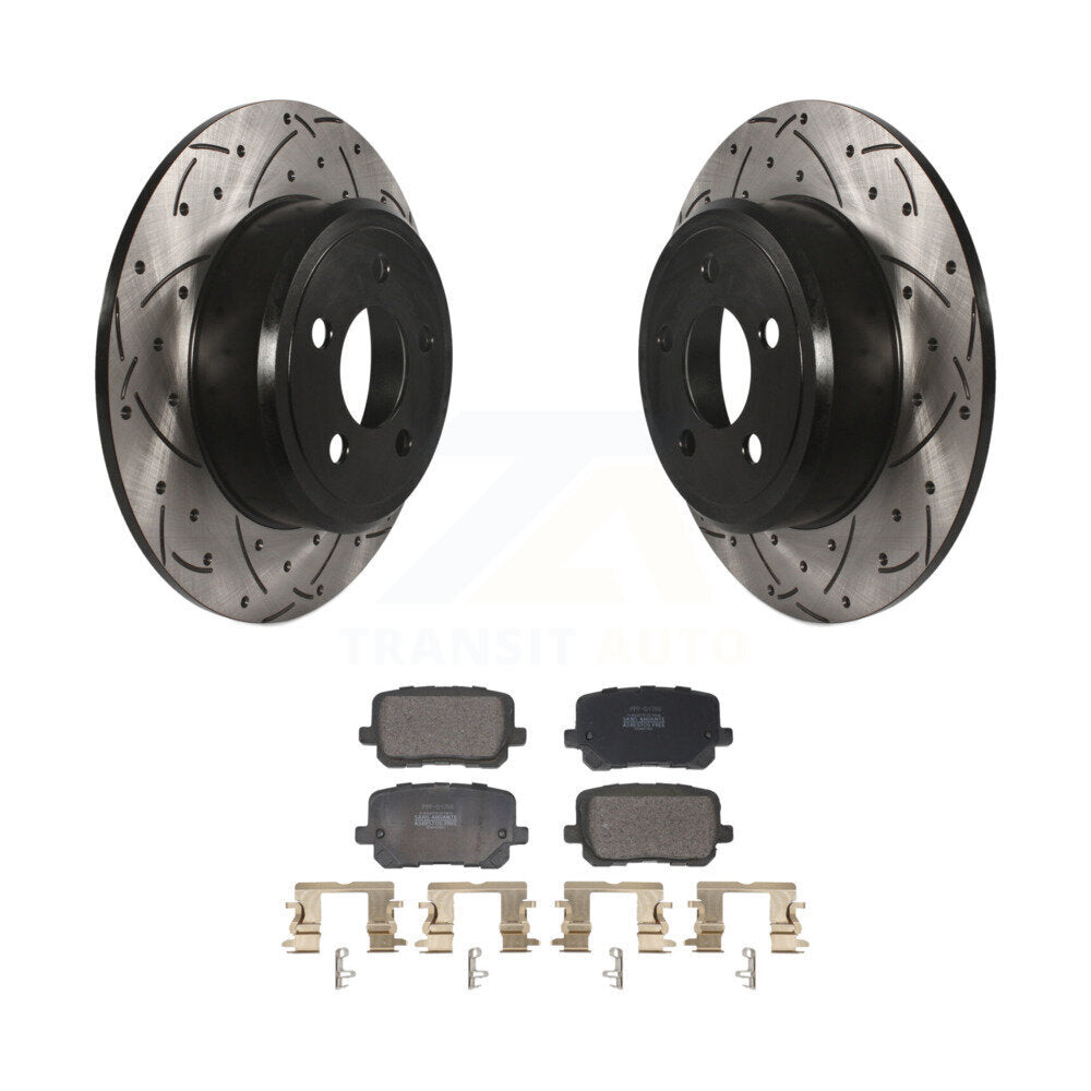 Coated Disc Rotors and Semi-Metallic Brake Pads Kit-KDF-101168 - Kit.bestparts.ca