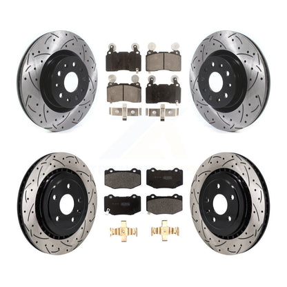 Coated Disc Rotors and Semi-Metallic Brake Pads Kit-KDF-101179 - Kit.bestparts.ca