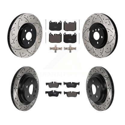 Coated Disc Rotors and Semi-Metallic Brake Pads Kit-KDF-101230 - Kit.bestparts.ca