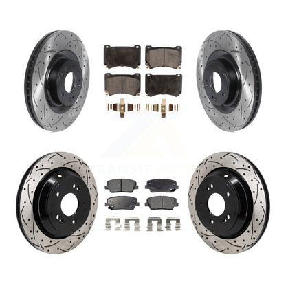 Coated Disc Rotors and Semi-Metallic Brake Pads Kit-KDF-101295 - Kit.bestparts.ca