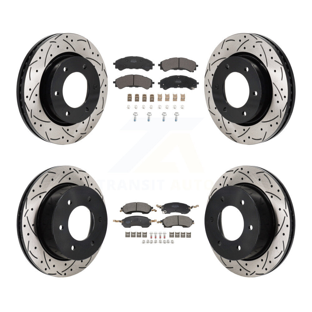 Disc Rotors and Semi-Metallic Brake Pads Kit-KDF-101307