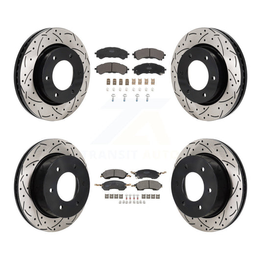 Disc Rotors and Semi-Metallic Brake Pads Kit-KDF-101307