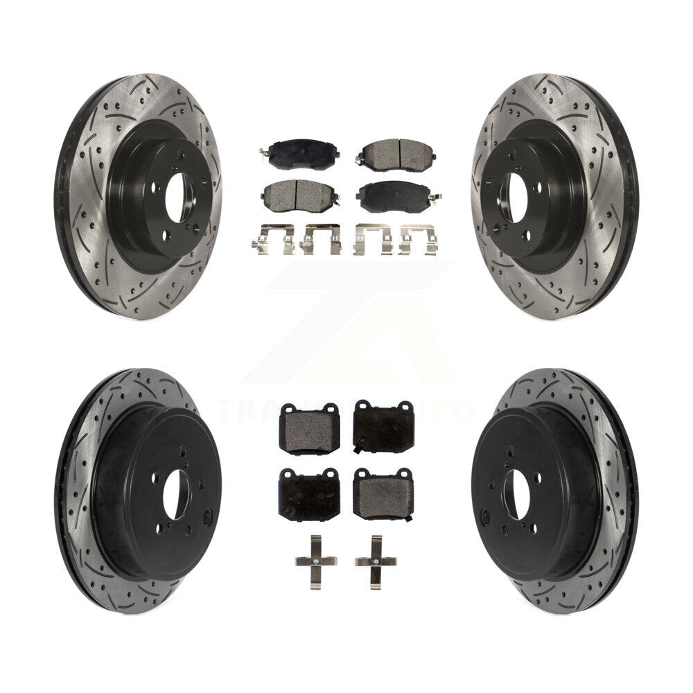 Disc Rotors and Semi-Metallic Brake Pads Kit-KDF-101327 - Kit.bestparts.ca