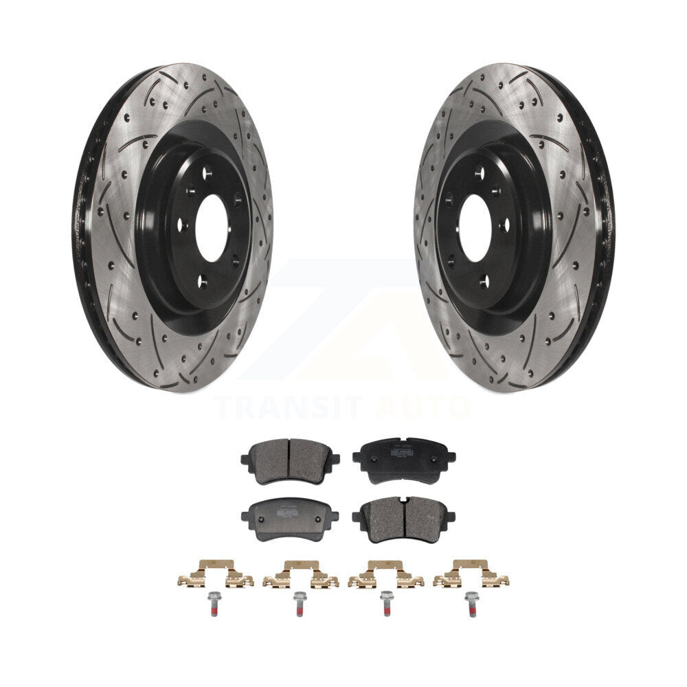 Coated Disc Rotors and Semi-Metallic Brake Pads Kit-KDF-101349 - Kit.bestparts.ca