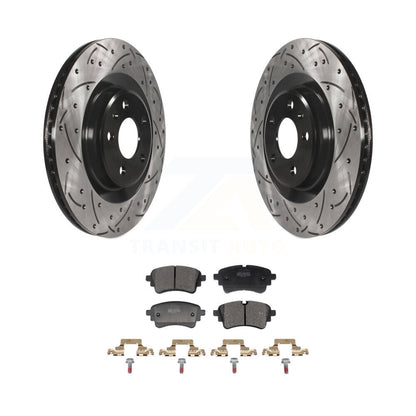 Coated Disc Rotors and Semi-Metallic Brake Pads Kit-KDF-101349 - Kit.bestparts.ca