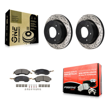 Disc Rotors and Semi-Metallic Brake Pads Kit-KDF-101355