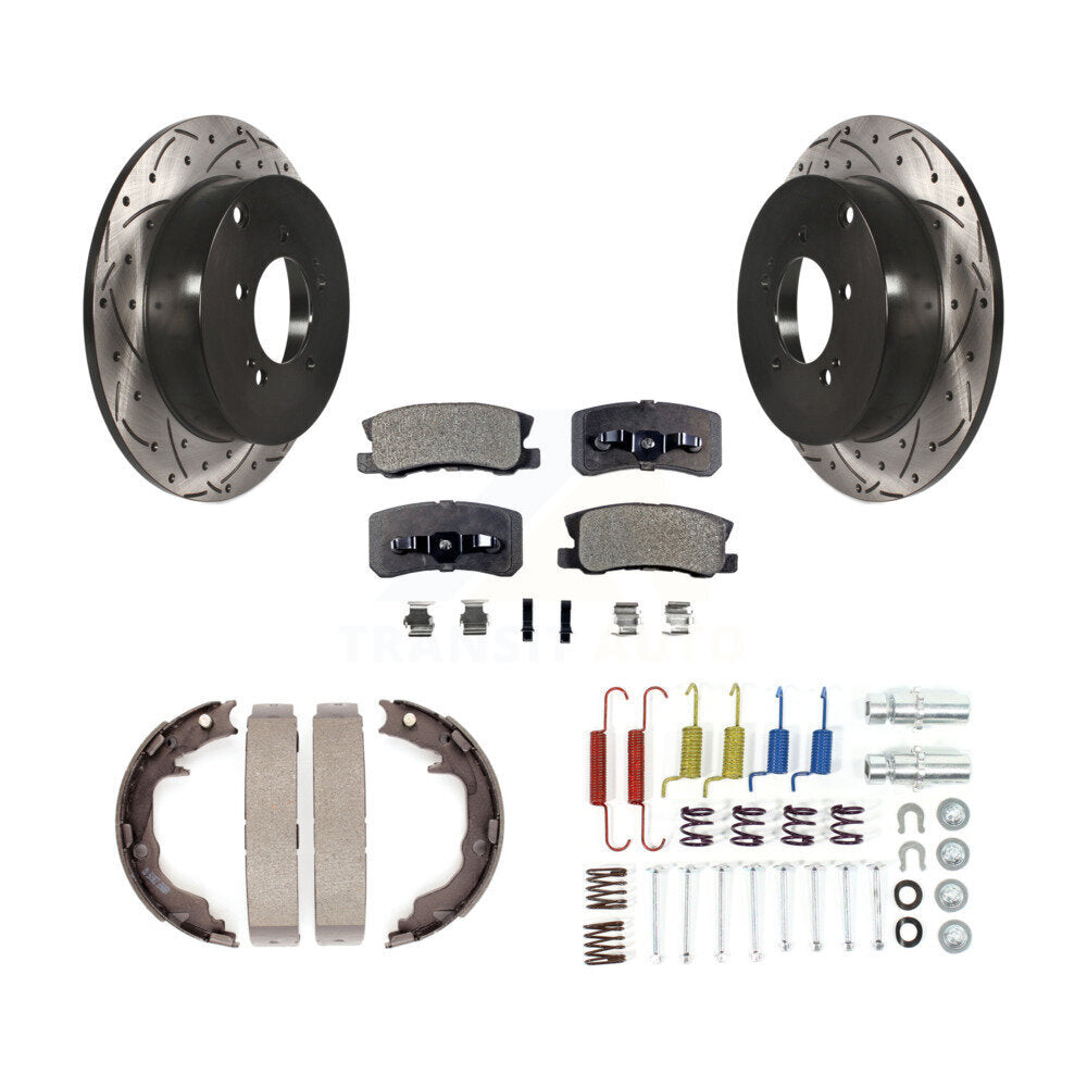 Coated Disc Rotors and Semi-Metallic Brake Pads Kit-KDF-101673 - Kit.bestparts.ca